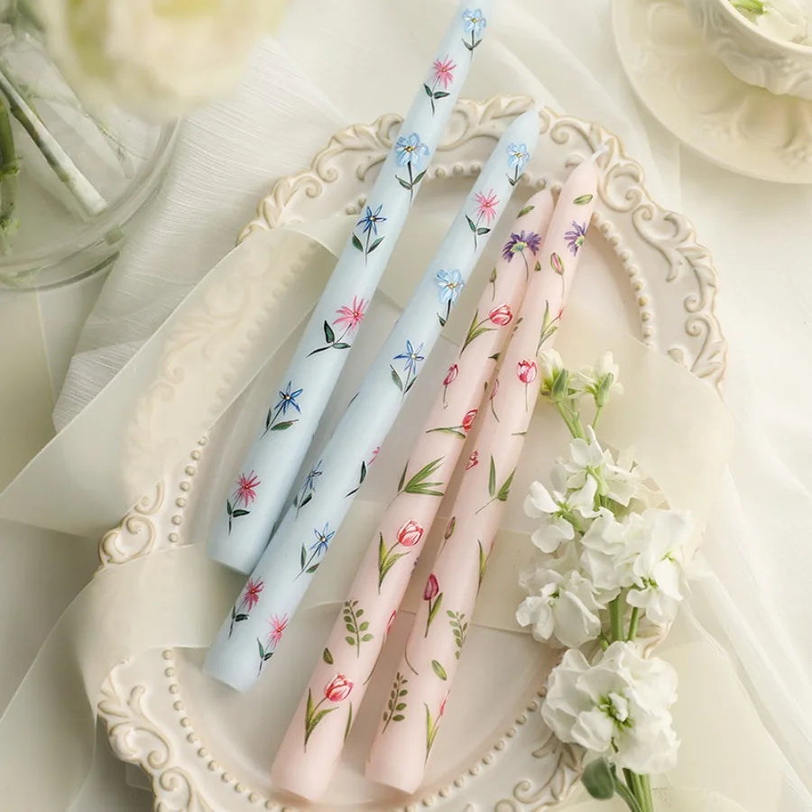 Pastel Petals Candlesticks