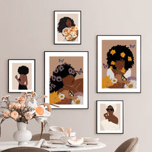 Load image into Gallery viewer, لوحة فنية جدارية بجمال الأزهار
