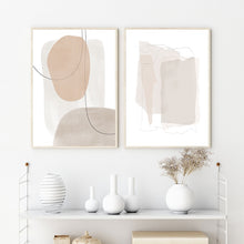 Load image into Gallery viewer, Neutral Abstract Wall Art
