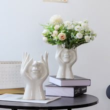 Load image into Gallery viewer, Quirky Half-Face Vase
