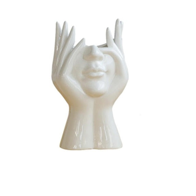 Quirky Half-Face Vase