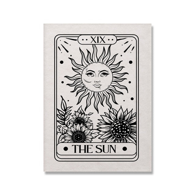 Sun and Moon Tarot Wall Art