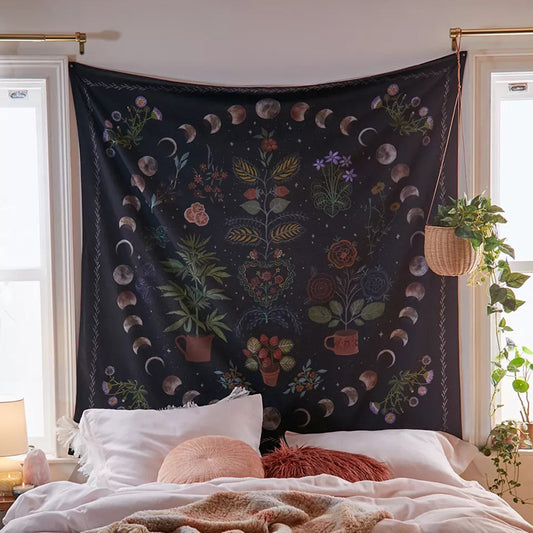 Lunar Eclipse Garden Tapestry