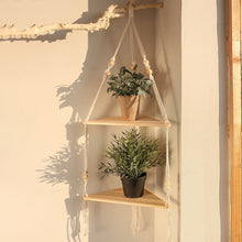 Load image into Gallery viewer, Artisan’s Macrame Shelves
