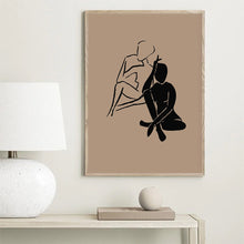 Load image into Gallery viewer, Wheat and Ivory Silhouette Wall Art
