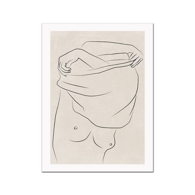 Soft Lines Silhouette Wall Art