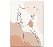 Load image into Gallery viewer, Peachy Silhouette Wall Art
