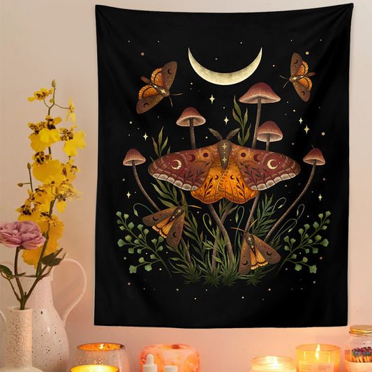 Nordic Butterfly and Shroom Tapestries